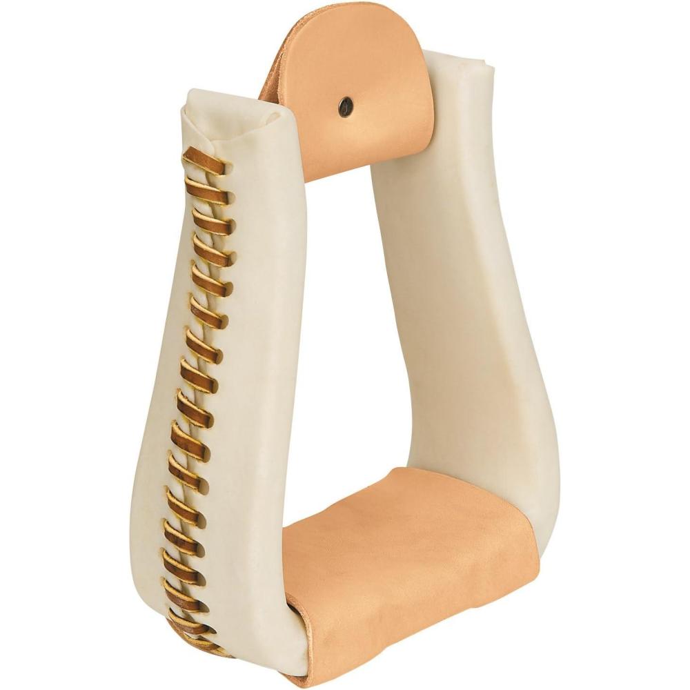 imageWeaver Leather Rawhide Leather Covered Stirrups