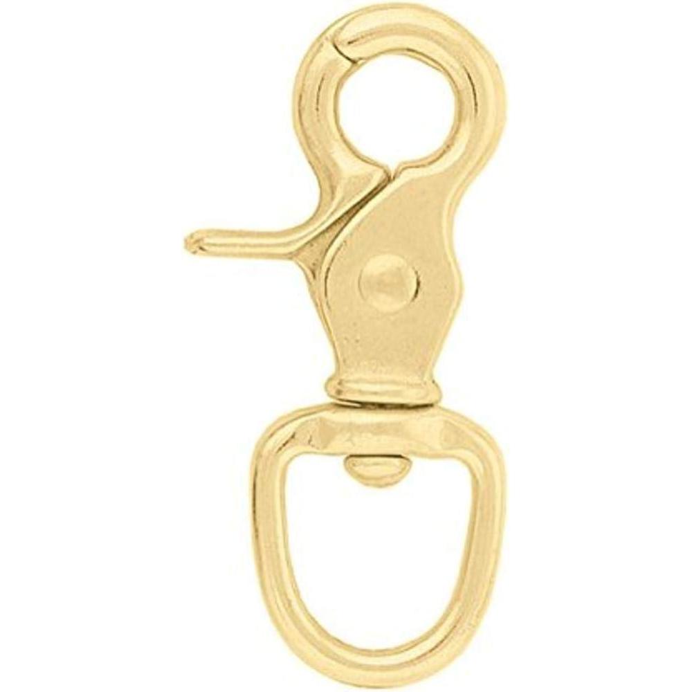 imageWeaver Leather Round Scissor Snap Solid Brass 34quot