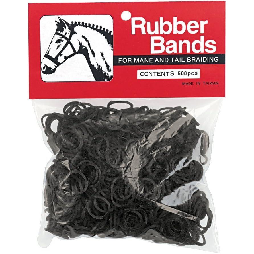 imageWeaver Leather Rubber Bands Black 652241