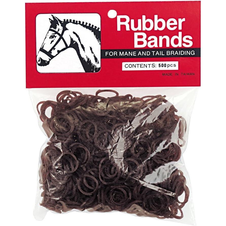 imageWeaver Leather Rubber Bands Brown 652241One Size