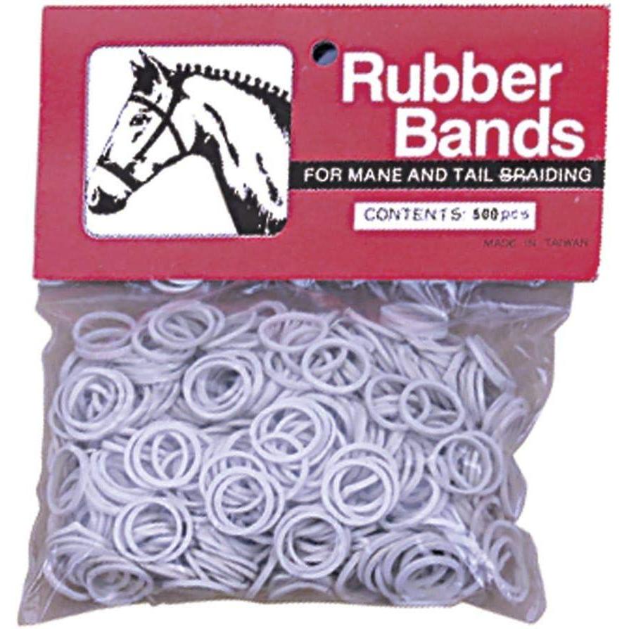 imageWeaver Leather Rubber Bands White 652241