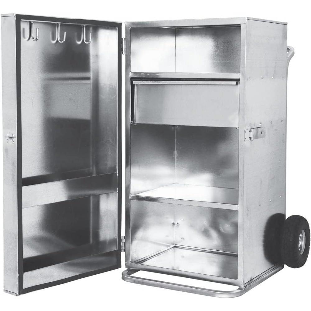 imageWeaver Leather Single Door Galvanized Showbox Galvanized Steel 4Galvanized Steel
