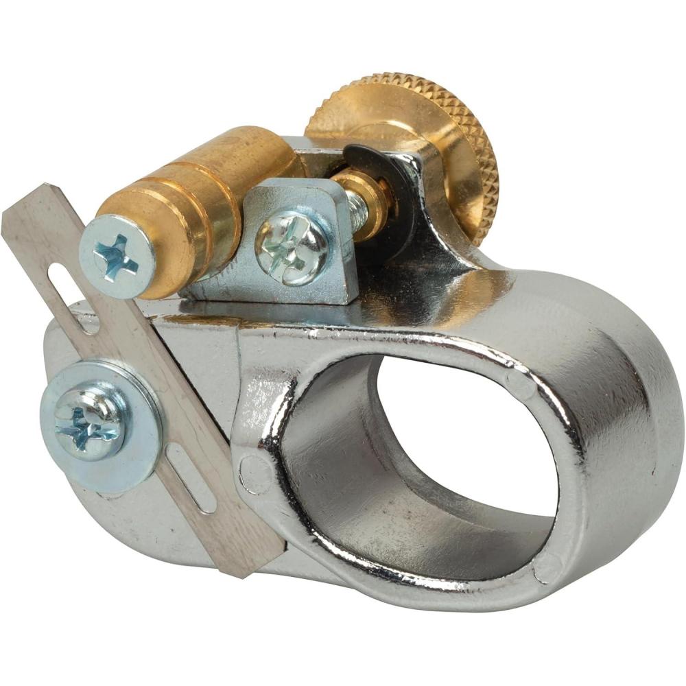 imageWeaver Leather Supply Leather Lace Cutter Adjustable ChromePlated Lace Cutter Leatherworking Tool for Rawhide Braiding Tack Repair and More