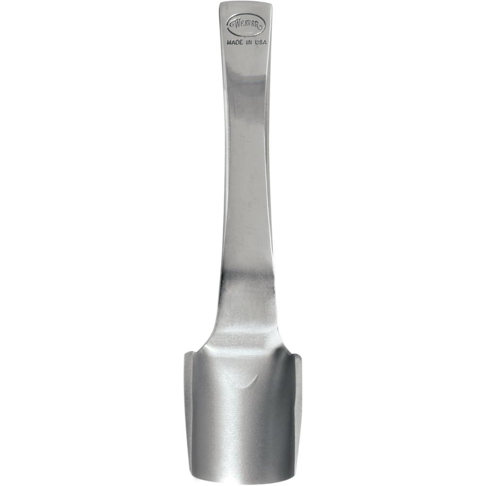 imageWeaver Leather Supply Strap End Punch Steel Leather Cutter for Easy Edging Professional Tools for Cutting Tough Webbing and More1 in