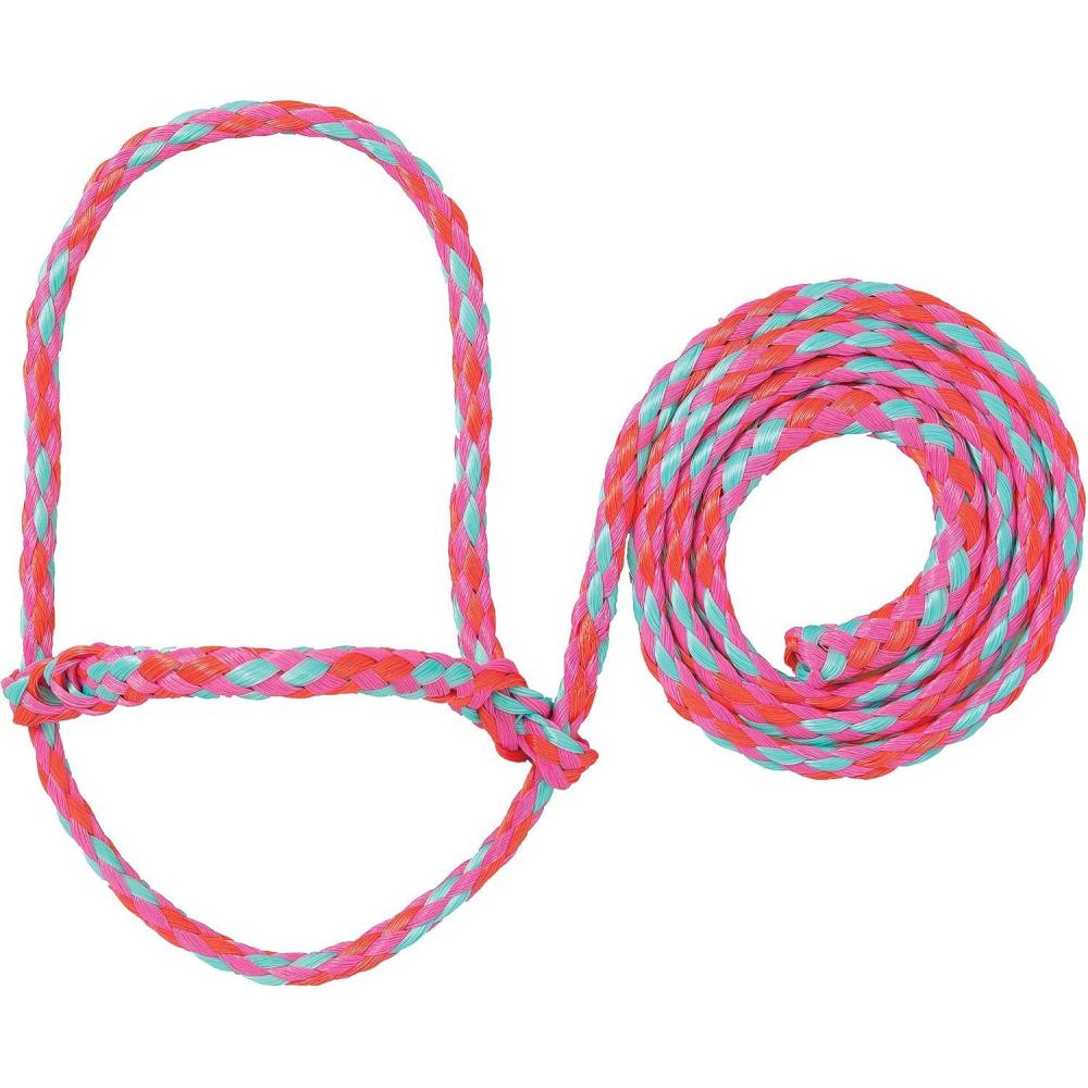 imageWeaver Livestock Poly Rope Sheep Halter Modern Style Braid Sheep and Goat Rope Halter Adjustable Lamb Halter Lead Livestock Sheep Showing Supplies