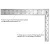 Johnson Level & Tool CS10 Professional Easy-Read Steel Carpenter Square, 8″ x 12″, Silver, 1 Square(1 Count (Pack of 2))
