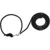 Weaver Livestock Adjustable Poly Neck Rope Cattle Halter, Modern Style Tying Cow Calf Halter, Livestock Handling Equipment for Showing, Black