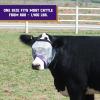 Weaver Livestock Cattle Fly Mask, Adjustable Mesh-Covered Cow Mask, Protective Herd Gear for Trailer Use, Gray/Purple, One Size Fits Most Cattle