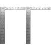 Johnson Level & Tool CS10 Professional Easy-Read Steel Carpenter Square, 8″ x 12″, Silver, 1 Square(1 Count (Pack of 2))