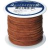 Silver Creek Leather Co Realeather SOS25-2011 Suede Leather Lace for Crafts and Jewelry Making, 0.125″ x 25′, Turquoise, 1-Spool(Medium Brown)