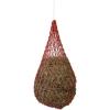 Weaver Equine Slow Feed Hay Net, 36” Small Hole Synthetic Rope Horse Hay Feeder for Slower Feeding, Ideal Horse Hay Net for Horse or Goat Shows(Red)