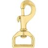 Weaver Leather #17 Flat Swivel Snap (Solid Brass)(1″)