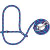 Weaver Leather Poly Rope Sheep Halter with Snap, Blue/Lime(Hurricane Blue/Royal Blue/Rose)