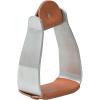 Weaver Leather Sloped Aluminum Stirrups with Leather Brown
