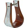 Weaver Leather Sloped Wooden Stirrups with Galvanized Binding