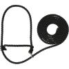 Weaver Livestock Poly Rope Breaking Cattle Halter, Adjustable, Modern Style Cow Calf Halter, Livestock Handling Equipment for Showing, Black