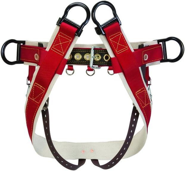 imageWeaver Leather WLC 130 Saddle with Heavy Duty Coated Webbing Leg StrapsRedWhite