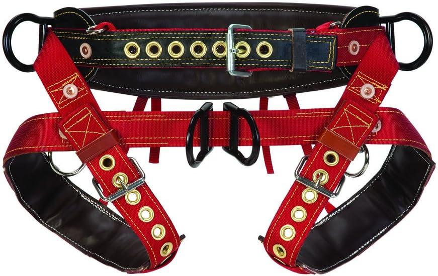 imageWeaver Leather WLC 560 2 Floating Dee with Padded Nylon Leg StrapsBrownRed