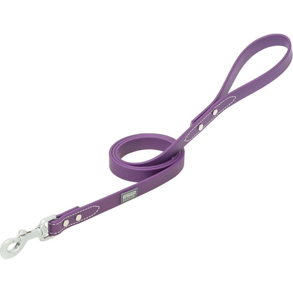 imageTerrain DOG Brahma Webb Dog Leash 34quot x 4 Blaze OrangePurple