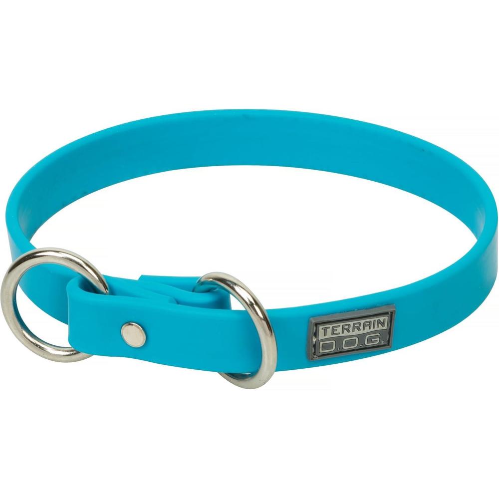 imageTerrain DOG Brahma Webb Slip Dog Collar 58quot x 15quot Blaze OrangeHurricane Blue