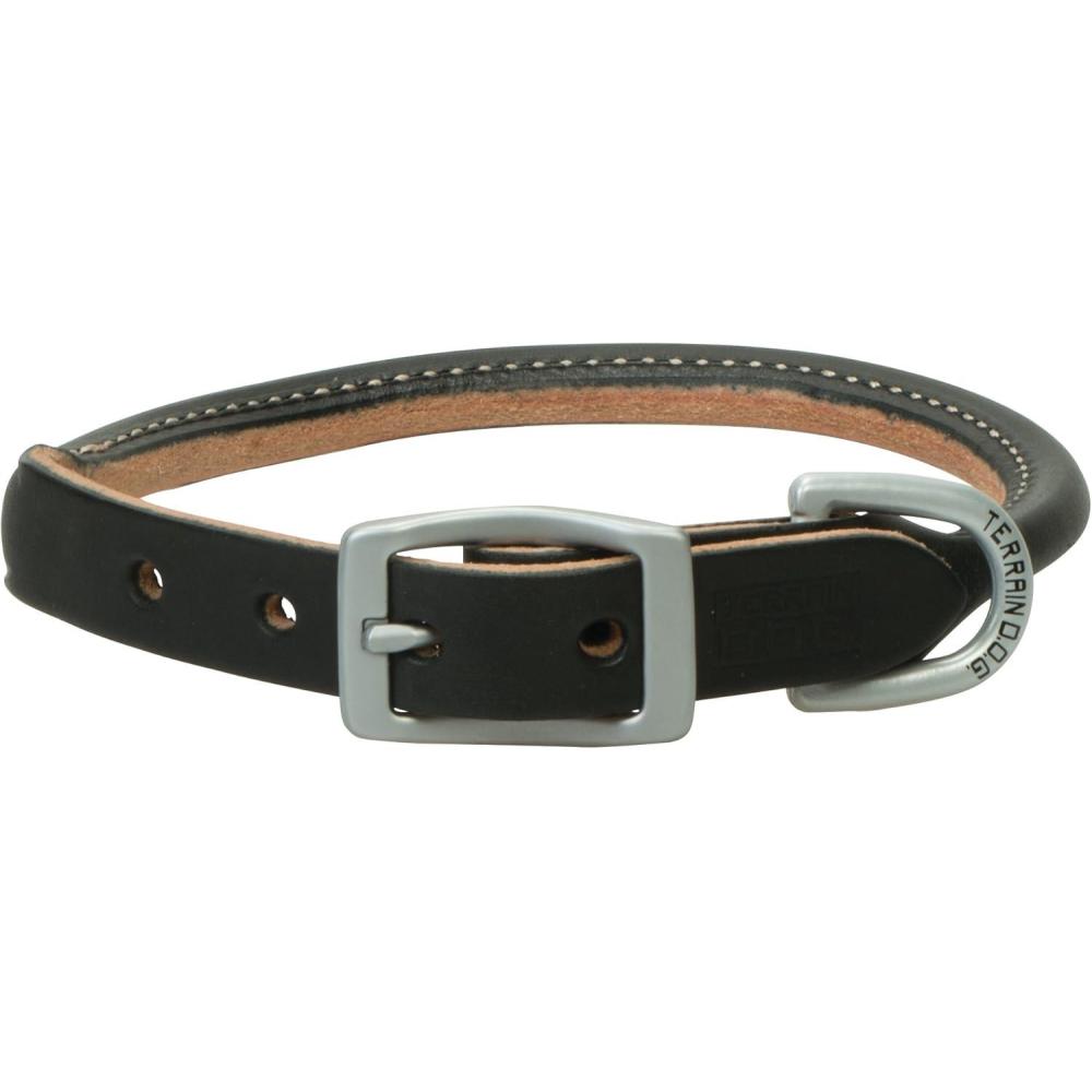 imageTerrain DOG Harness Leather Rolled Dog CollarBlack