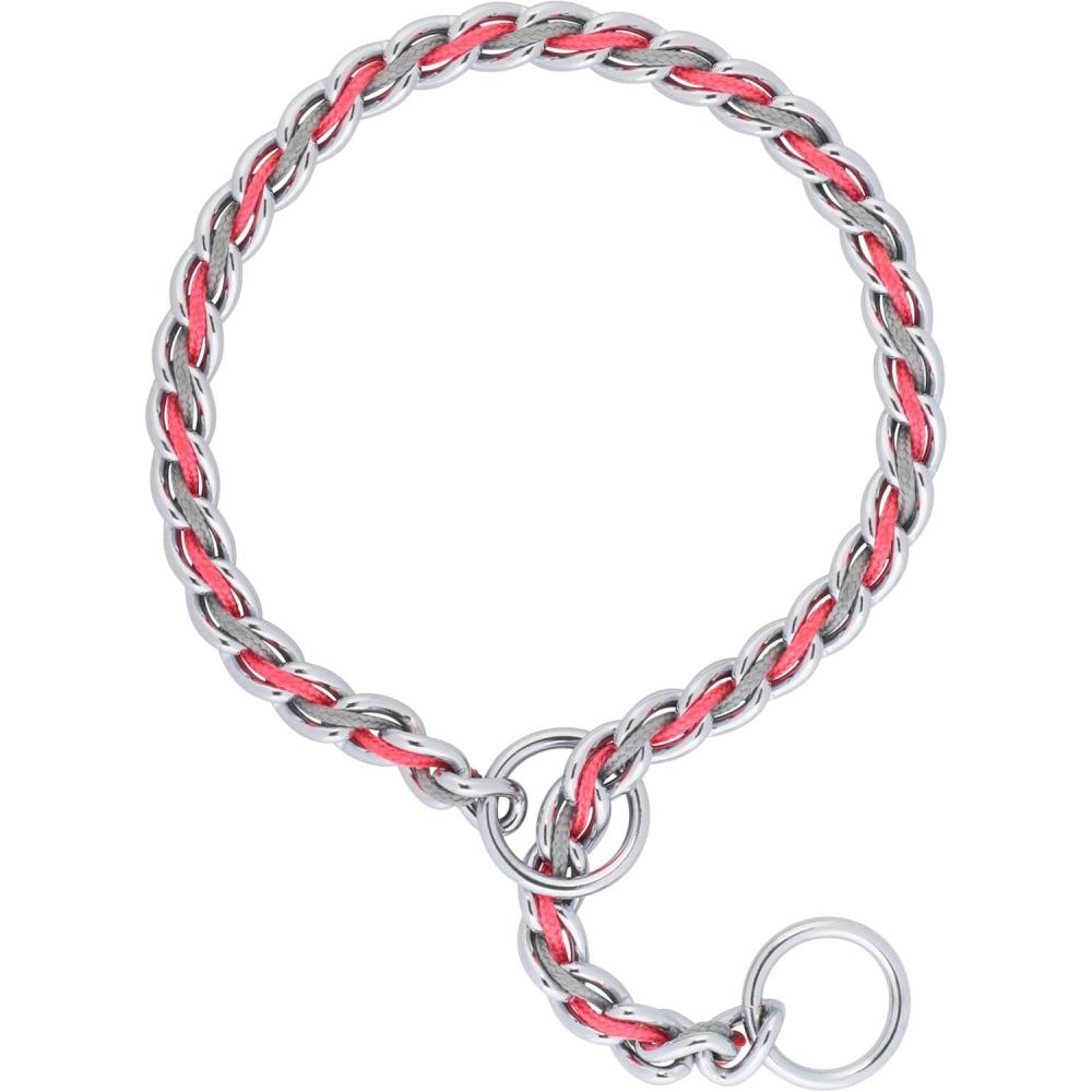 imageTerrain DOG Laced Chain Slip CollarPinkGray