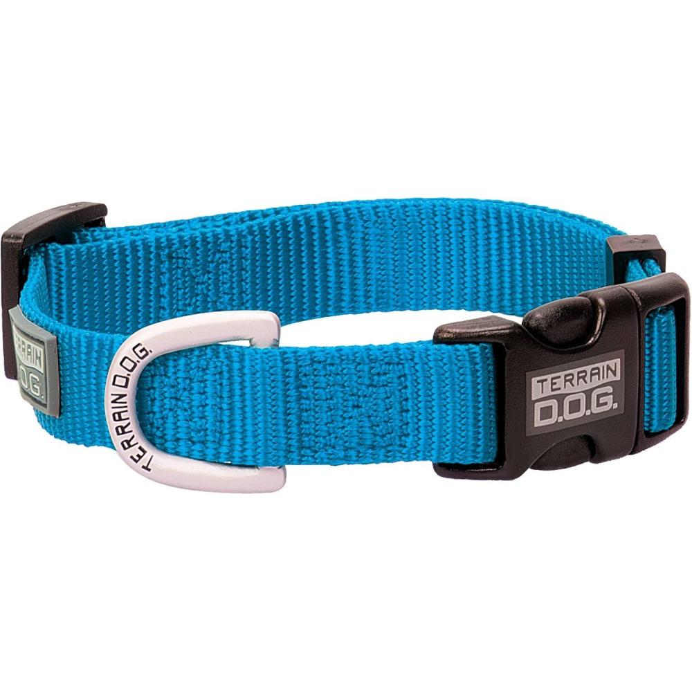 imageTerrain DOG Nylon Adjustable SnapNGo Dog Collar 34quot x 13quot19quotMediumBlue