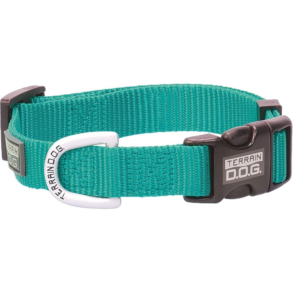 imageTerrain DOG Nylon Adjustable SnapNGo Dog Collar 34quot x 13quot19quotMediumMint