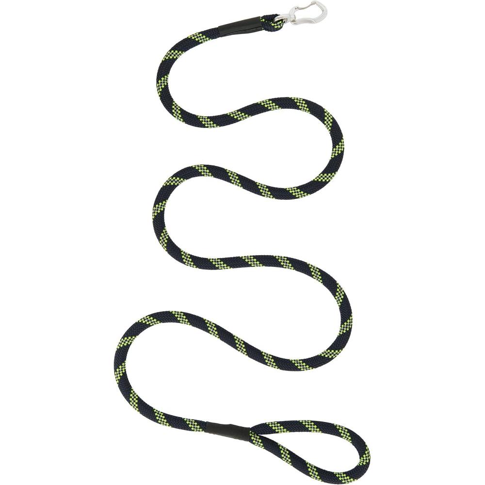imageTerrain DOG Premium Rope LeashNavyLimeReflective