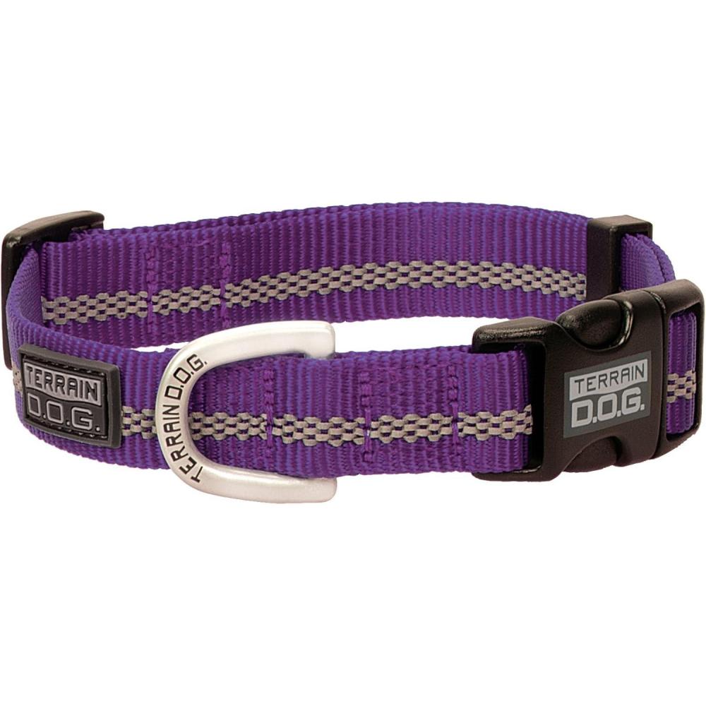 imageTerrain Padded Reflective SnapnGo Adjustable CollarPurple