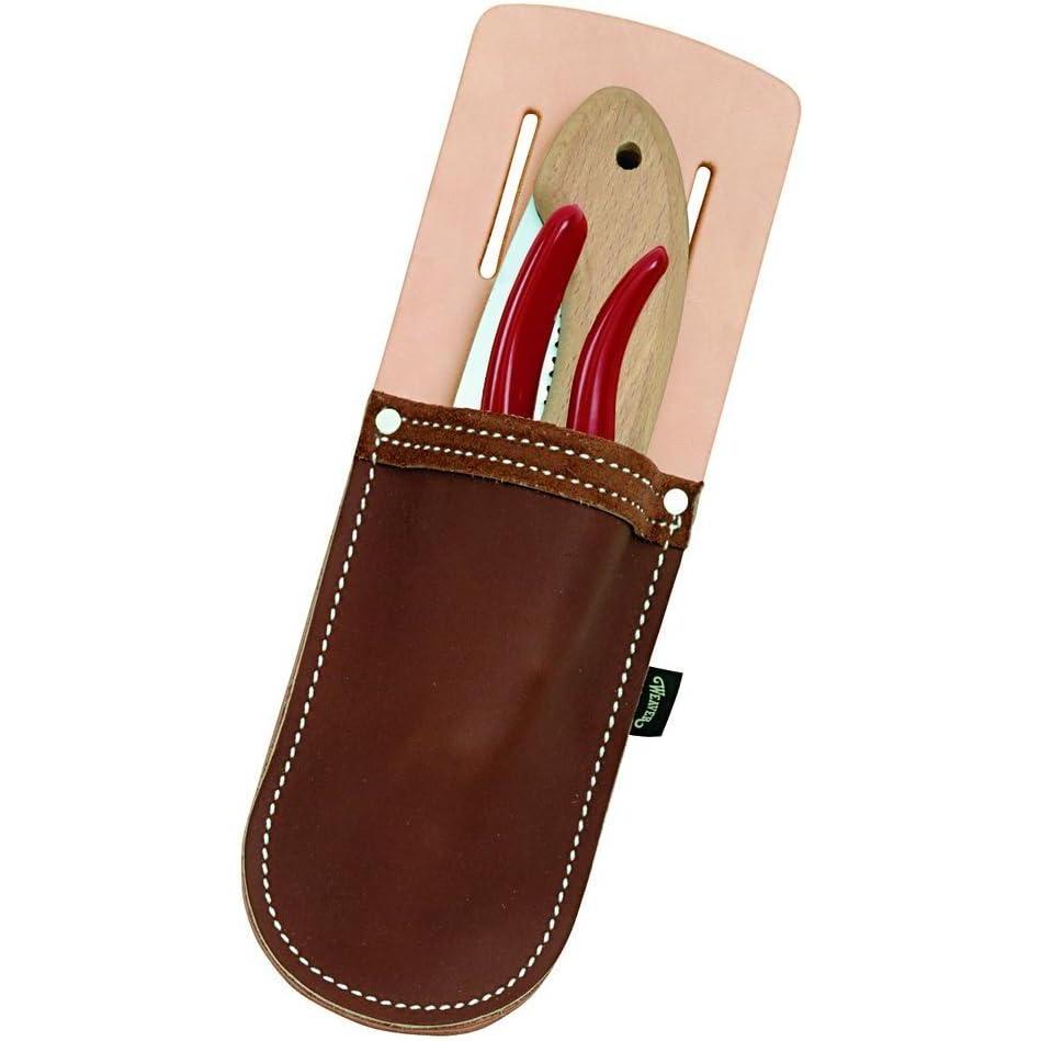 imageWeaver Arborist ARS Folding Saw Pouch with Pruner Pouch TanBrown