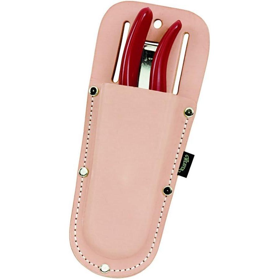 imageWeaver Leather Arborist Shaped Pruner Pouch Tan