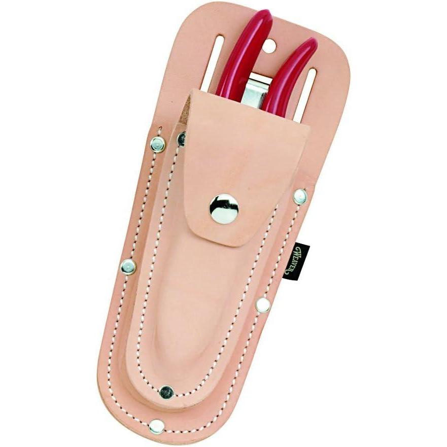 imageWeaver Leather Shaped Pruner Pouch with Shaped Knife PouchTan