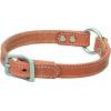 Terrain D.O.G. Bridle Leather Ring-In-Center Dog Collar(Russet Harness Leather)