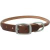Terrain D.O.G. Harness Leather Rolled Dog Collar(Brown)
