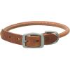 Terrain D.O.G. Harness Leather Rolled Dog Collar(Russet)