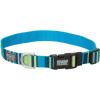 Terrain D.O.G. Patterned Snap-n-Go Collar(Navy/Lime Stripes)