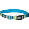 Terrain D.O.G. Patterned Snap-n-Go Collar(Navy/Lime Stripes)