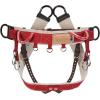 Weaver Leather WLC 130 Saddle with Heavy Duty Coated Webbing Leg Straps(Red/White)