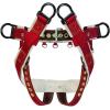Weaver Leather WLC 160 Saddle with 2″ Nylon Leg Straps(Red/White)