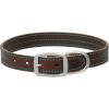 Terrain D.O.G. Bridle Leather Dog Collar(Hurricane Blue Stitching)