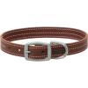 Terrain D.O.G. Bridle Leather Dog Collar(Pink Stitching)