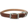 Terrain D.O.G. Harness Leather Rolled Dog Collar(Brown)