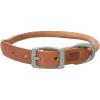 Terrain D.O.G. Harness Leather Rolled Dog Collar(Russet)