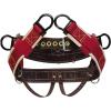 Weaver Leather WLC 315 Saddle with 1″ Heavy Duty Coated Webbing Leg Straps(Brown/Red)