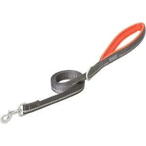 Terrain D.O.G. Reflective Neoprene Lined Dog Leash(Dark Gray/Orange)