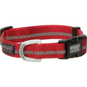 Terrain Padded Reflective Snap-n-Go Adjustable Collar,(Red)