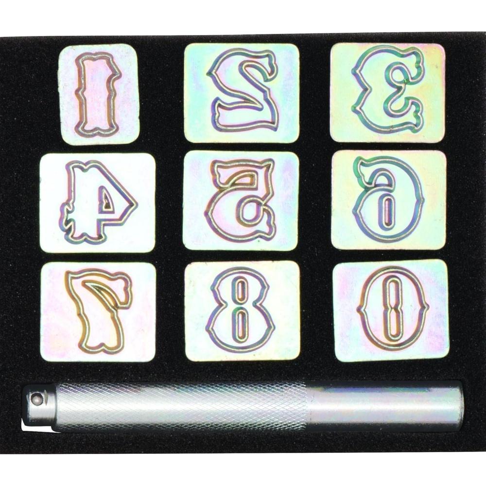 imageWeaver Leather Stamping Number Set Siver 34quot