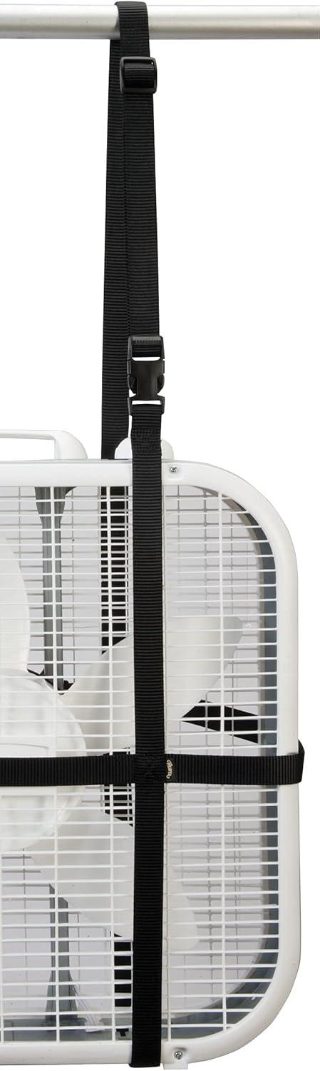 imageWeaver Leather Adjustable Box Fan Holder Black