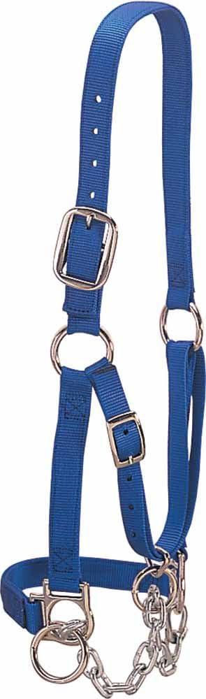 imageWeaver Livestock HeavyDuty Restraint Nylon Cattle Halter Adjustable Modern Style Cow Calf Halter Livestock Handling Equipment for Showing BlackBlue